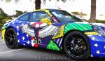 Porsche 911 Carrera Britto Graphics by MetroWrapz 2017 года